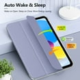 thumbnail image 2 of Aioneus iPad 10.2 Case for iPad 7th 8th 9th Generation Tablet Case with Pencil Holder, Auto Sleep/Wake iPad Cover - Purple, 2 of 9