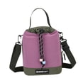 thumbnail image 3 of Bolsa isotérmica para transportar bebidas y botellas de agua, con bolsillo para el teléfono. Verde violeta, 3 of 7