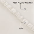 thumbnail image 5 of Mainstays All in One Reversible Comforter and Sheet set- 11 Piece, Queen, Cream Ruffle, 5 of 14