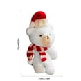 thumbnail image 3 of Luoshdecor Christmas Animal Bear Ornaments,Plush Cute Bear Stuffed Animals Xmas Toys for Birthday Decorations Party Favors, 3 of 7
