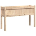 thumbnail image 5 of vidaXL Garden Planter with Legs White 43.3" x 12.2" x 27.6" Solid Wood Pine, 5 of 71