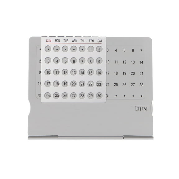 UNTERING Perpetual Calendar Super Unique Adjustable Desk Calendar Office Supplies Hand Set