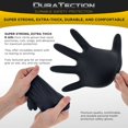 thumbnail image 4 of Dura-Gold HD Black Nitrile Disposable Gloves, 10 Boxes of 100, Size Large, 6 Mil - Latex Free, Powder Free, Textured Grip, Food Safe, 4 of 7