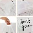 thumbnail image 2 of Bolsa De Embalaje Regalo, Bolsas de Regalo de Fiesta con Asas, Gracias Bolsa Boutique, Bolsas de Plástico Reutilizable, Bolsas de Compras para Bodas (Blanco), 2 of 4