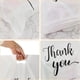 thumbnail image 2 of Bolsa De Embalaje Regalo, Bolsas de Regalo de Fiesta con Asas, Gracias Bolsa Boutique, Bolsas de Plástico Reutilizable, Bolsas de Compras para Bodas (Blanco), 2 of 4