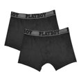 thumbnail image 2 of Bóxer Playboy para Hombre, Negro 1 Paquete con 2 Piezas Talla EG, 2 of 4