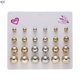 thumbnail image 1 of 12 par/set de pendientes de perlas simuladas de cristal, accesorios de joyería para mujer, Piercing, bola, kit de pendientes, bisutería brincos Tan Jianjun  unisex, 1 of 2