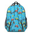 thumbnail image 3 of Monster Cartoon Truck Blue Pattern Cute School Backpack Bag with Padded Back and Adjustable Shoulder Straps 16.9 X 12.6 X 5.9 Inches, 3 of 5