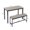 Grey#1, variant on Dining Sets Contemporary Velvet Upholstered Barstools with Button Tufted Decoration and Wooden Legs, and Chrome Nailhead Trim, Leisure Style Bar Chairs,Bar stools, Set of 2 (Beige),SW2002BG,Kitchen S