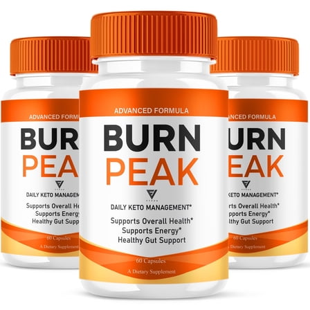 (3 Pack) Burn Peak Advanced Capsules, BurnPeak Maximum Support (180 Capsules)