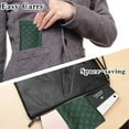 thumbnail image 6 of LifeArt 3 Pack Squeeze Top Glasses Pouch Portable Sunglasses Case Soft PU Leather (3 Green), 6 of 7