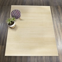 My Magic Carpet 5'x7' Machine Washable Non-Slip Dining Living Room Area Rug - Solid Cream