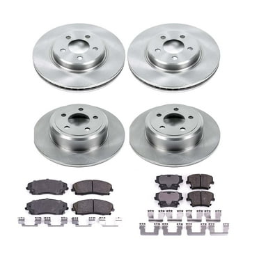 Ultimate Brakes Front and Rear Semi-Metallic Brake Pad and Rotor Kit with Hardware WM81175