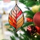 thumbnail image 4 of Acrylic Flat Printing Leaves Christmas Decorations Christmas Tree Decorations Hanging Pendants, 4 of 5