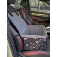 thumbnail image 2 of 1pc Black 600d Oxford Fabric Patterned Warm Inner Car Pet Basket For Anti-scratch And Durable Use, 2 of 5
