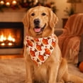 thumbnail image 2 of AuroraX Thanksgiving Pet Bandana for Cats Dogs Adjustable Pet Neck Scarf Holiday Pumpkin Soft Turkey Festive Fall Pet Accessories for Home Beige National Dog Day International Cat Day, 2 of 8