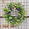 thumbnail image 5 of Fankiway Spring Wreaths for Front Door Welcomes Summer Flowers, Weather Proof Green Year-round Wreath, Home, Rural Outdoor Interior Decoration Home Decor Gifts, 5 of 7