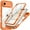 Orange, variant on for iPhone Air Shockproof Dustproof Case, Compatible with MagSafe Heavy Duty/Military Grade/Rugged Protection Built in Screen Protector Phone Case Cover for iPhone Air, Blue