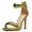 Green, variant on Gold Stiletto Heels For Women Back Zipper Round Open Toe Ankle Strappy Sparkle Glitter Metallic Sexy Party Wedding Dressy high heels Sandals 6