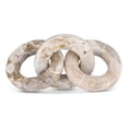 thumbnail image 1 of Meridian Furniture Rings Beige Marble Decorative Chain Links, 1 of 6