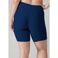 thumbnail image 5 of Calypsa Women's and Women's Plus High Waisted Mid-Thigh Swim Shorts, 5 of 7