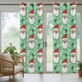 thumbnail image 5 of Outdoor Curtains for Patio Waterproof, Merry Christmas Outdoor Privacy Panels Grommet, Santa Claus Xmas Winter Leaves Snowflake Green Blackout Outside Curtains for Porch/Cabana 54"x108", 1 Panel, 5 of 8