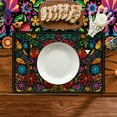 thumbnail image 5 of Sm:)e Mexican Dia De Los Muertos Table Place Mats, 12" x 18", 4 Count, Party Kitchen Dining Decoration, 5 of 6