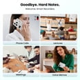 thumbnail image 7 of AI Voice Recorder, Real-Time Transcribe & Summarize, Real time translation of audio and video, Noise Cancellation Technology, 132 Languages, 100H Continious Record, for Meetings, Lectures, Calls 64GB, 7 of 7