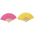 thumbnail image 1 of (2-Pack) Rinsvye Solid Fan Folding Tdecorations for 40 Years Party Wedding Hand Dance Swirl Decorations Held Silk Pattern Color Wall Clips for Hanging Paper Tools & Home Improvement, 1 of 4