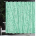 thumbnail image 3 of Ambesonne Tropical Shower Curtain, Abstract Branch Scenery, 69"Wx70"L, Mint Green and Sea Green, 3 of 4