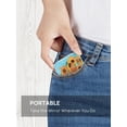 thumbnail image 6 of Compact Mirror, Unique Painting PU Leather 1X/3X Magnification, Ultra Portable for Purses, 2.4" W x 3.4" L (Sunflowers), 6 of 6