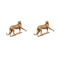 thumbnail image 1 of Matsuzay Retro Cheetah Statue Figurine Leopard Sculpture  Decor Ornaments Home Office Type1, 1 of 1