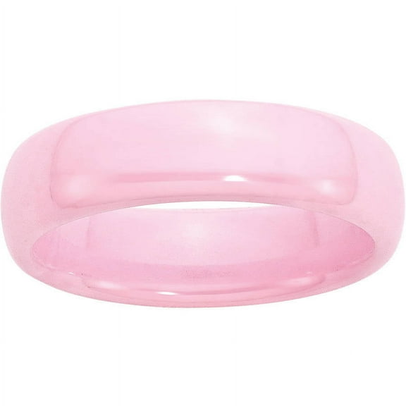 Ceramic Pink 6mm Polished Band