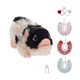 thumbnail image 3 of Muñeca de cerdito reborn, mini muñeca de cerdito recién nacido, lindos juguetes de cerdito realistas de silicona Blanco y negro, 3 of 9