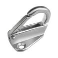 thumbnail image 3 of Marine Grade Stainless Steel Spring Hook Snap Attach Rope Boat Sail Tug Ship Marine (Silver), 3 of 5