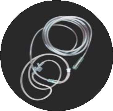 Nasal oxygen CANNULA Adult Flexible Tip Soft , Over the ear style Size Adult