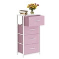 thumbnail image 6 of Uforic 4 Drawer Dresser Fabric Chest of Drawers Furniture Storage Organizer for Living Room,,Hallway, Pink, 6 of 9