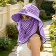 thumbnail image 4 of Anckoeil Solar Charging Fan Sun Hat with Face Cover, Adjustable Breathable Sun Protection Hat for Outdoor Cycling Hiking, 4 of 5