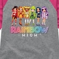 thumbnail image 3 of Rainbow High - Rainbow High Character Group - Toddler And Youth Girls Raglan Graphic T-Shirt, 3 of 5