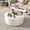 White, variant on ANPOO Round Lift Top Coffee Table with Storage, Modern High Gloss Coffee Table with Hidden Storage Space, Circular Center Table for Livingroom, Small Space, Small Space, Apartment