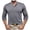 H600 Grey, variant on Curuila Mens T-Shirts Long Sleeve Solid Color Crew Neck Button Down Pullover For Men Spring Autumn Casual Tops Black Size L