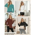 thumbnail image 6 of Women's Sweatshirt, Crew Neck Pullover, Casual Loose-Fit Long Sleeve Top with Curved Hem, Fall/Winter Apparel, Ideal for Layering or Wearing Alone, 6 of 6