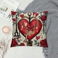 thumbnail image 2 of JEUXUS   Pack Valentine's Day Pillow Covers Decoration,Buffalo Plaid Farmhouse Red Love Locks Heart Valentine Throw Pillows Cushion Case Couch Decor for Valentine's Day Home Outdoor Decor, 2 of 5