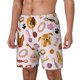 thumbnail image 1 of Balery Cute Dog Bañador para hombre, shorts de playa de secado rápido con entrepierna y forro de compresión-Small, 1 of 6