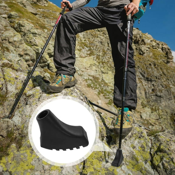 Raindrops 6Pcs Hiking Walking Stick Tips for Increased Stability 2.00X1.57X0.43in