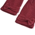 thumbnail image 2 of Winter Women Merino Wool Gloves Touchscreen Thick Fleece Lining Knit Mitten, 2 of 4