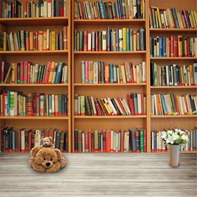 aofoto 8x8ft bookshelf photography studio backdrops books indoor scene