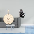 thumbnail image 2 of Reloj De Pared De Madera Nórdico Moderno Minimalista Y Estatua De Cámara, Adorno De Resina, Accesorio Decorativo único Para Dormitorio, Oficina, Hogar, Gabinetes, Bar Familiar., 2 of 8