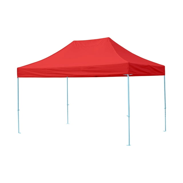 lios Innova | Toldo Plegable Rojo 3x4.5 Carpa para Exteriores Resistente al Clima, Impermeable, Estructura de Hierro y Tela Oxford 600D.