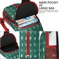 thumbnail image 4 of Sling Backpack,Green Christmas Tree and Snow Pattern Crossbody Bag with Water Bottle Holder,Waterproof Sling Bag for Men/Women with Chest Phone Holder for Hiking,Travel, 4 of 6